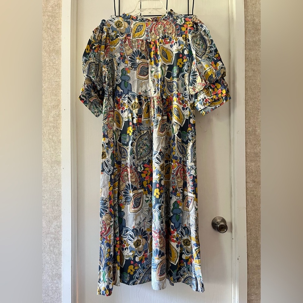 Umgee Colorful Abstract Patterned Maxi-Dress - image 5